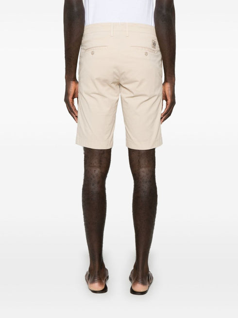 logo-plaque chino shorts